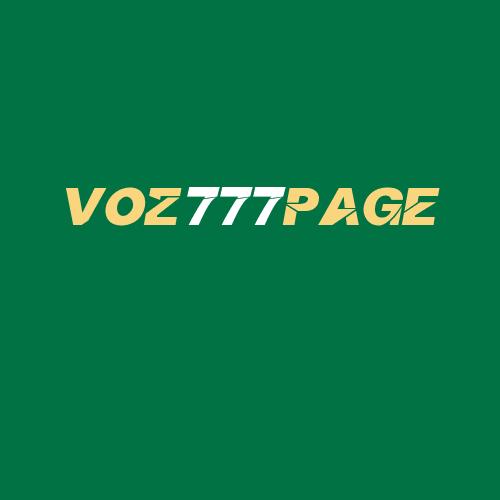 Logo da VOZ777PAGE